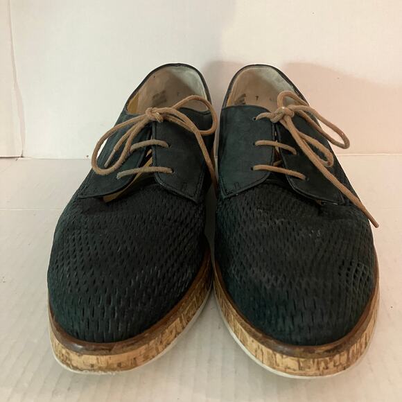 Paul Green Mens Dark Green Platform Derby Size 7 Lace Up Shoes main image 5